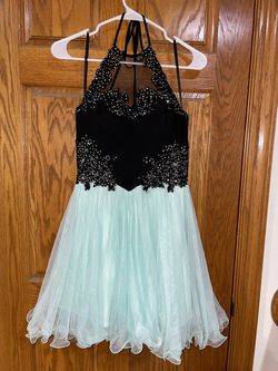 Blonde Green Size 0 Floor Length Teal Cocktail Dress on Queenly