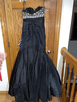 Tony bowls by Paris Black Size 4 Military Straight Dress on Queenly