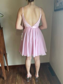 Jovani Pink Size 2 Appearance Sorority Formal 50 Off Jewelled Cocktail Dress on Queenly