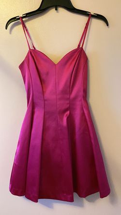 Bebe Hot Pink Size 0 Silk Appearance Cocktail Dress on Queenly