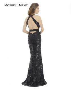 Style 15101 Morrell Maxie Black Tie Size 10 Tall Height Embroidery Mermaid Dress on Queenly