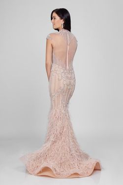 Style 1721GL4446 Terani Couture Pink Size 4 Black Tie Mermaid Dress on Queenly