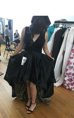 Alyce Paris Black Size 2 Sheer Two Piece Floor Length Jumpsuit Dress on Queenly