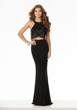 Style 42119 MoriLee Black Size 12 Mermaid Dress on Queenly