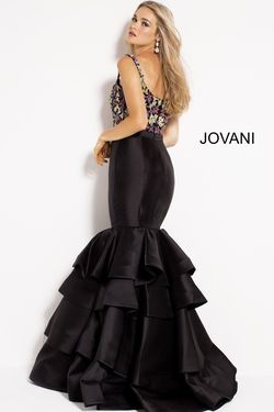Jovani Black Tie Size 22 Mermaid Dress on Queenly