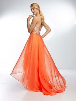 Style 95110 Mori Lee Paparazzi Orange Size 16 Homecoming Cocktail Dress on Queenly