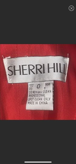 Sherri Hill Red Size 0 Medium Height 50 Off Black Tie Side slit Dress on Queenly