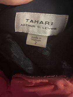 Tahari Blue Size 2 Interview Black Tie Cocktail Dress on Queenly