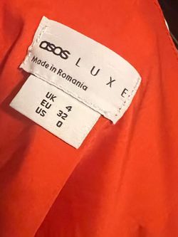 ASOS Orange Size 0 Black Tie Pageant Cocktail Dress on Queenly