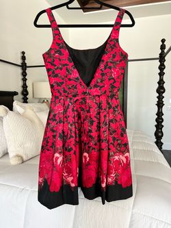 Sherri Hill Red Size 4 Floor Length Cocktail Dress on Queenly