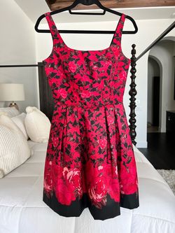 Sherri Hill Red Size 4 Black Tie Cocktail Dress on Queenly