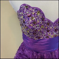 Jovani Purple Size 2 50 Off Floor Length $300 Ball gown on Queenly