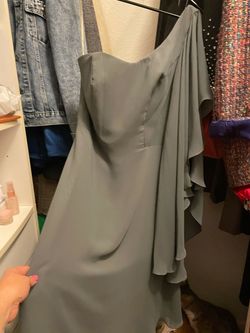 Silver Size 12 Cocktail Dress on Queenly