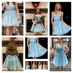 Sherri Hill Light Blue Size 10 50 Off Pattern Free Shipping Ball gown on Queenly