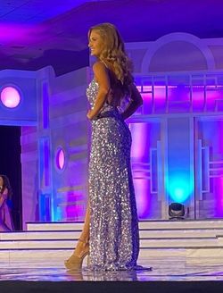 Sherri Hill Purple Size 6 Prom Floor Length Corset Straight Dress on Queenly