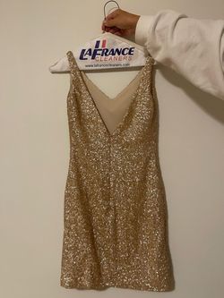 Sorella Vita Rose Gold Size 2 Sequined Cocktail Dress on Queenly
