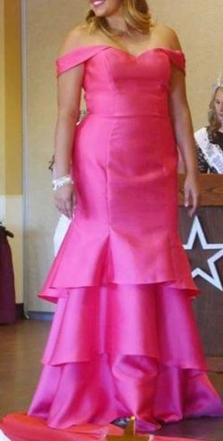 Pink Size 14 Mermaid Dress on Queenly