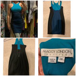 Maggy London Green Size 2 Bodycon Euphoria Black Tie Cocktail Dress on Queenly