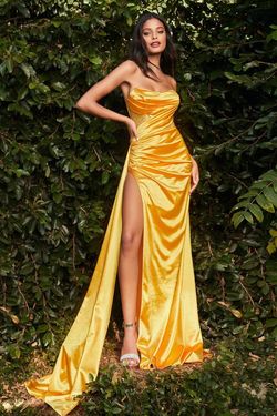 Yellow Size 2 Side slit Dress on Queenly