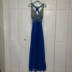Blue Size 4 A-line Dress on Queenly