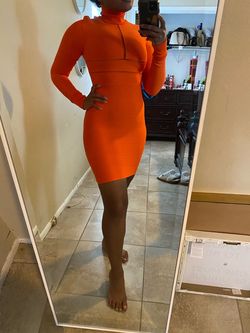 Canary designs Orange Size 2 Cocktail Dress on Queenly