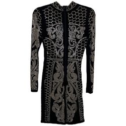 Windsor Black Size 4 Long Sleeve Studded Cocktail Dress on Queenly