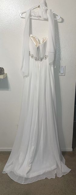 INC White Size 8 50 Off 70 Off Train Dress on Queenly