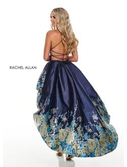 Rachel Allan Blue Size 6 Midi Fun Fashion Cocktail Dress on Queenly