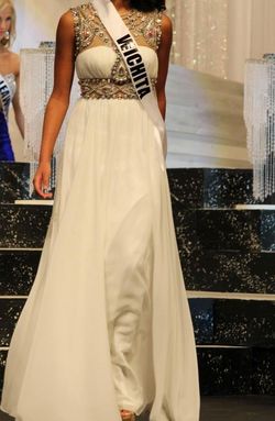Johnathan Kayne White Size 2 Pageant Straight Dress on Queenly