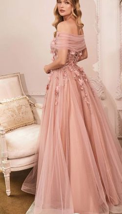Cinderella divine Pink Size 6 Pageant Embroidery Ball gown on Queenly