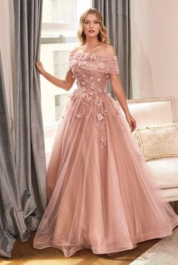 Cinderella divine Pink Size 6 Pageant Embroidery Ball gown on Queenly