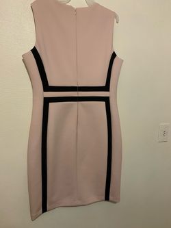 Calvin Klein Nude Size 14 Sunday Midi Cocktail Dress on Queenly