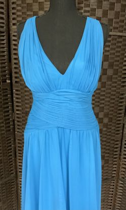 Calvin Klein Blue Size 10 A-line Dress on Queenly