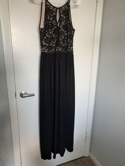 Nightway Black Tie Size 8 Short Height Medium Height Prom Ball gown on Queenly