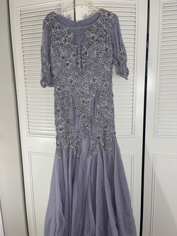 Silver Size 10 Mermaid Dress on Queenly
