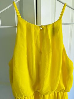 BCX Yellow Size 4 Military A-line Dress on Queenly