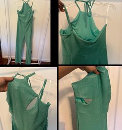 Green Size 12 Jumpsuit Dress on Queenly