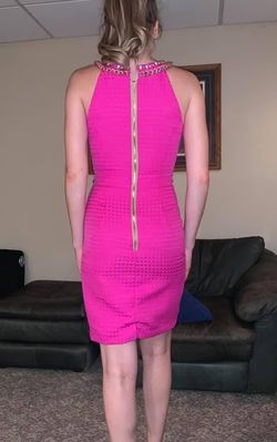 Mac Duggal Pink Size 00 Jewelled 50 Off Interview Cocktail Dress on Queenly