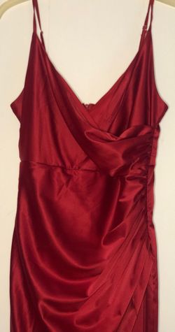 Ricarica Red Size 2 Floor Length Side slit Dress on Queenly