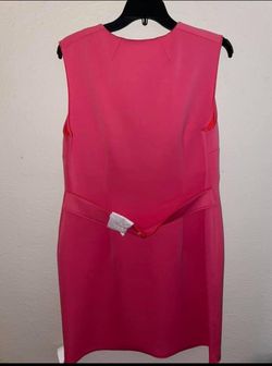 Tory Burch Hot Pink Size 12 Midi Appearance Cocktail Dress on Queenly