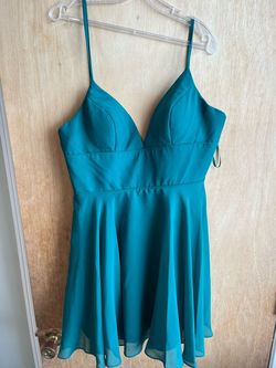 Lucci LU Green Size 12 Plus Size Cocktail Dress on Queenly