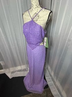 Scala Purple Size 12 Prom Silk 70 Off Straight Dress on Queenly