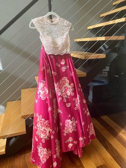 Studio 17 Pink Size 0 Prom Barbiecore Bridgerton High Neck A-line Dress on Queenly