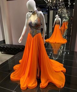 Jovani Orange Size 2 Floor Length 70 Off 50 Off A-line Dress on Queenly
