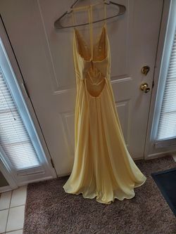 Faviana Yellow Size 00 Homecoming Military 50 Off A-line Dress on Queenly