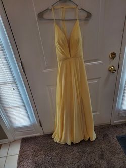 Faviana Yellow Size 00 Military Floor Length 50 Off A-line Dress on Queenly