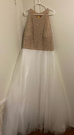 David's Bridal White Size 22 Prom Davids Bridal Homecoming Ball gown on Queenly
