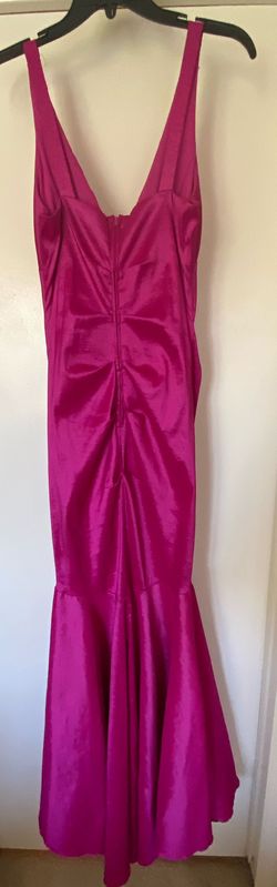 Windsor Pink Size 6 Wedding Guest Floor Length Silk Black Tie Mermaid Dress on Queenly