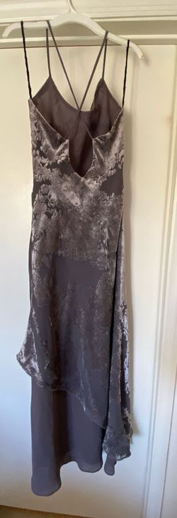 Silver Size 4 Straight Dress on Queenly