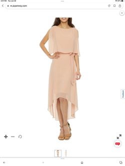 Jessica Howard Pink Size 16 Plus Size Rose Gold Straight Dress on Queenly